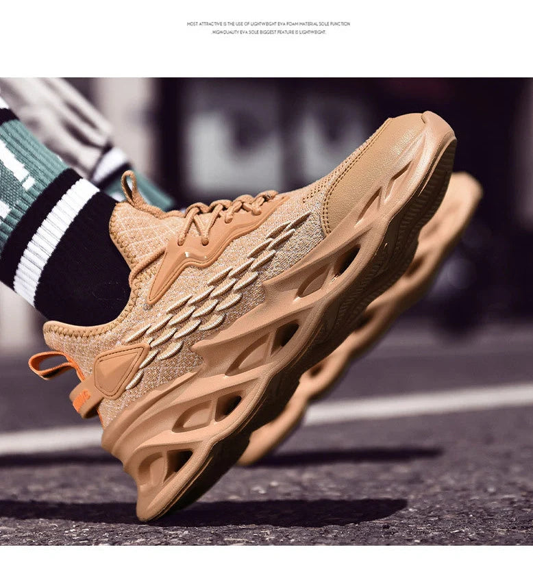 Wild sports casual shoes with lace-up closure and low heel in beige, black, or white options