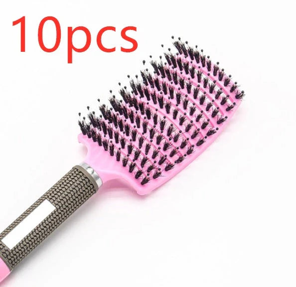 Ultra-Soft Detangling Hair Brush with Scalp Massage - Premium Bristles and Nylon for Effortless Tangle-Free Hair