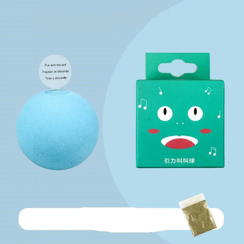 Interactive Pet Gravity Voice Ball with lifelike animal sounds for cats