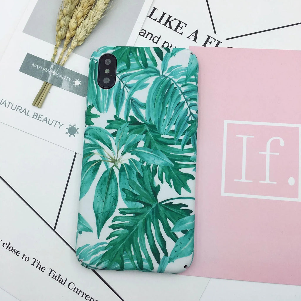 Green and pink painted PC phone back cover for OPPO, VIVO and iPhone models.