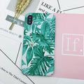 Green and pink painted PC phone back cover for OPPO, VIVO and iPhone models.