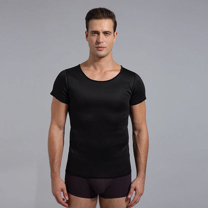 Men's black neoprene slimming body shaper underwear for waist reduction