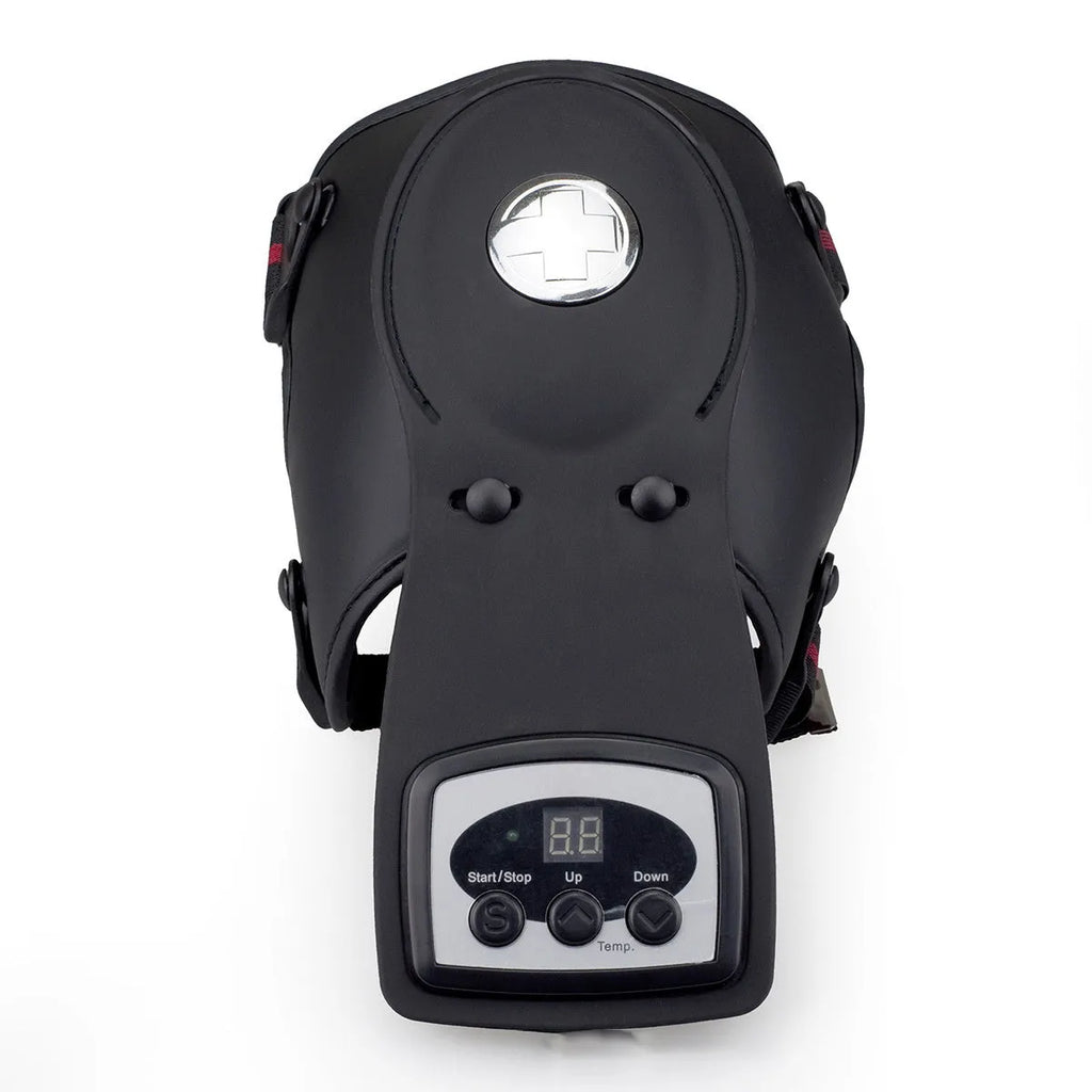Infrared knee and shoulder massager unit with separate pads and power adapter