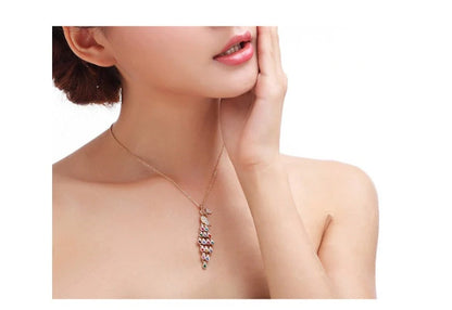 Creative Crystal Peacock Bridal Jewelry Set showing earrings, necklace, and bracelet with alloy construction and crystal accents