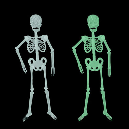 Luminous Skeleton Halloween Decor with Glow-in-the-Dark Effect