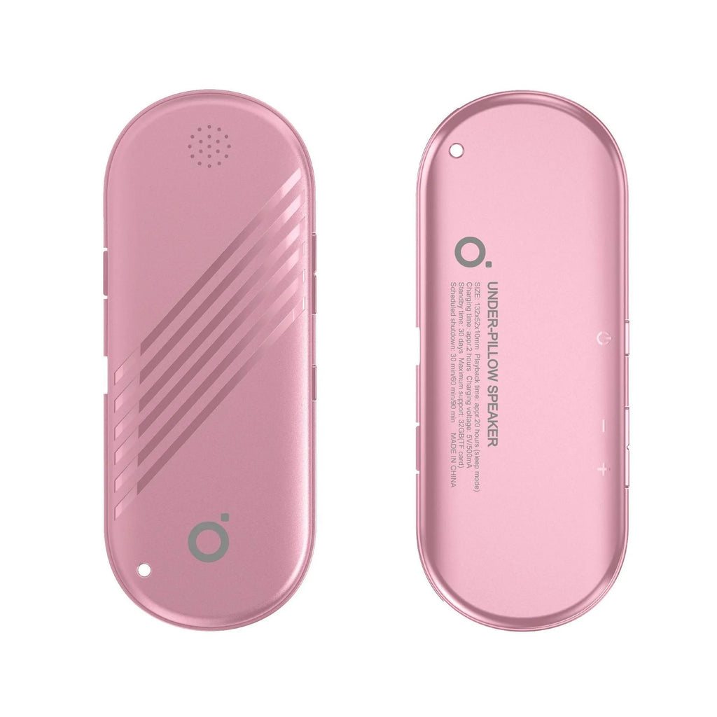 White Noise Gas Bone Conduction Sense Card Timing Bluetooth Speaker in black, white, sky blue, and pink with compact rectangular shape