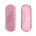 White Noise Gas Bone Conduction Sense Card Timing Bluetooth Speaker in black, white, sky blue, and pink with compact rectangular shape