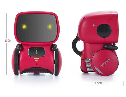 Interactive voice recognition robot for children's early education with touch controls