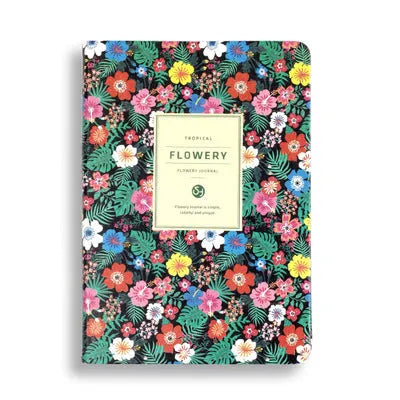 Leather wireless bound stationery notebook with Daolin paper in A5 size, green cover, open to show lined pages
