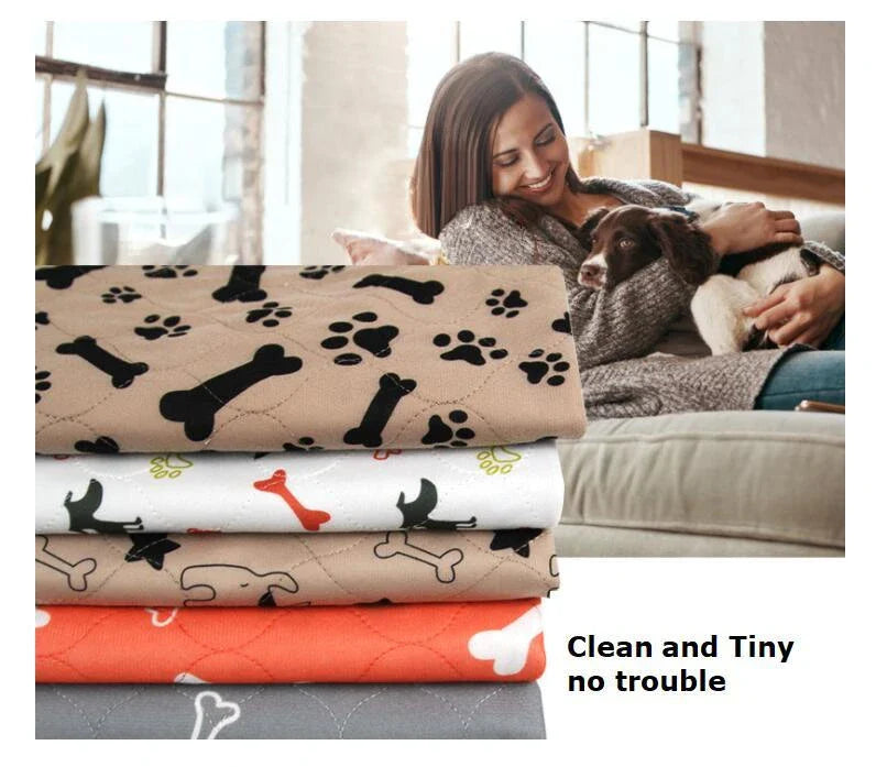 Three-layer waterproof pet absorbent pad for dogs and cats in various colors and sizes