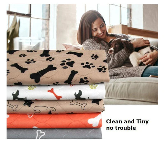 Three-layer waterproof pet absorbent pad for dogs and cats in various colors and sizes