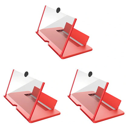 12-inch foldable mobile phone screen magnifier with 3-4x magnification in black colour