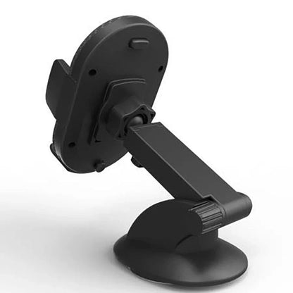 Wireless Fast-Charging Kiwi-Designed Car Phone Mount with adjustable grip and sleek, low-profile design