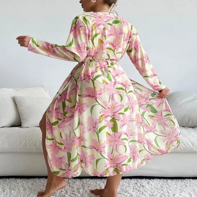 Bikini swimsuit with printed pattern in colour from picture one, sizes S to XL for women