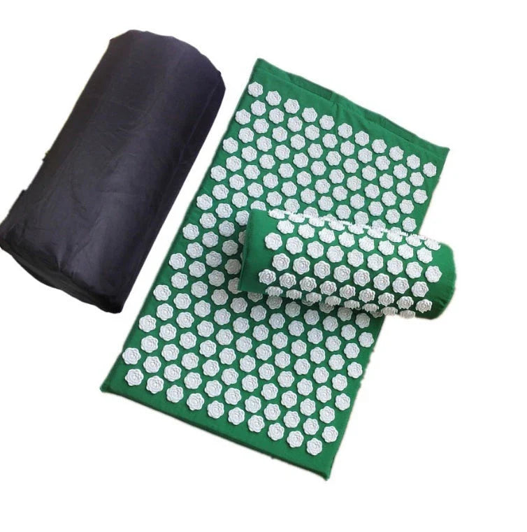 Lotus Acupressure Massage Set with pillow and mat for stress relief