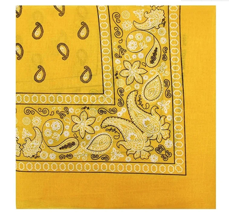 Cashew Flower Paisley Hip Hop Square Scarf in various colours