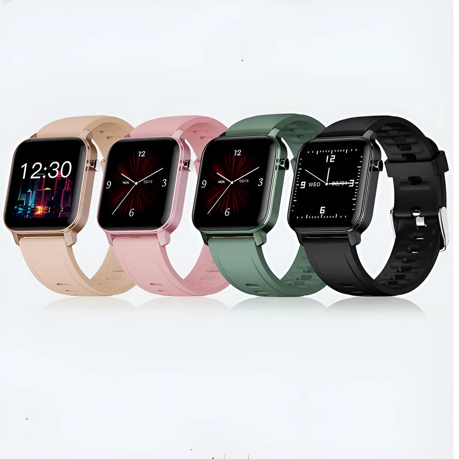 M2 smart bracelet watch with black silicone strap and 1.4-inch colour display on a wrist.