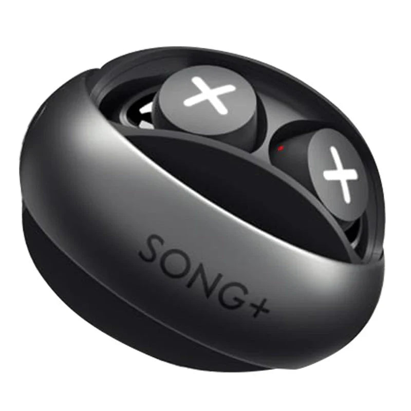 SONGX TWS wireless Bluetooth earphones with star-ring design and USB-C case