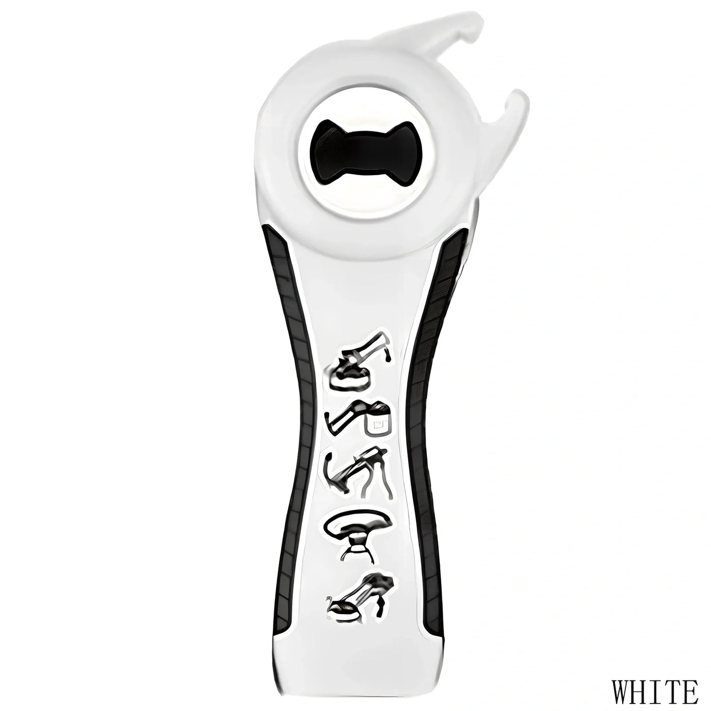 Stainless steel multifunction kitchen opener with bottle opener and corkscrew functions