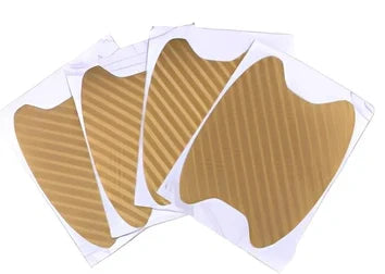 4-piece black carbon fibre car door handle stickers, 8.5 cm x 6.8 cm, scratch protection for vehicles