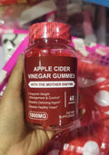 Bottle of 60 apple cider vinegar soft candy gummies for adults