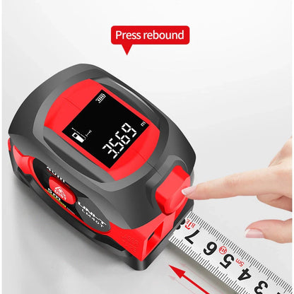 UNI-T Laser Measuring Tape with digital display and retractable laser ruler