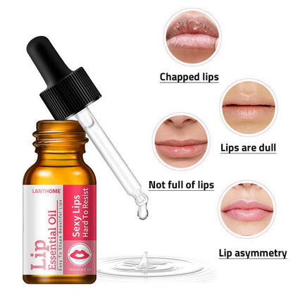 10ml glass bottle of bitter orange lip essential oil with dropper applicator for lip care
