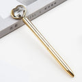 Creative crystal love ball diamond metal pen in golden, rose gold and silver colours