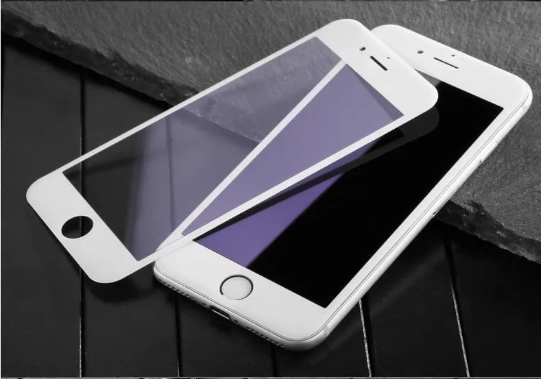 0.23mm tempered glass screen protector for iPhone 6 7 8 Plus models with soft 3D curved edges