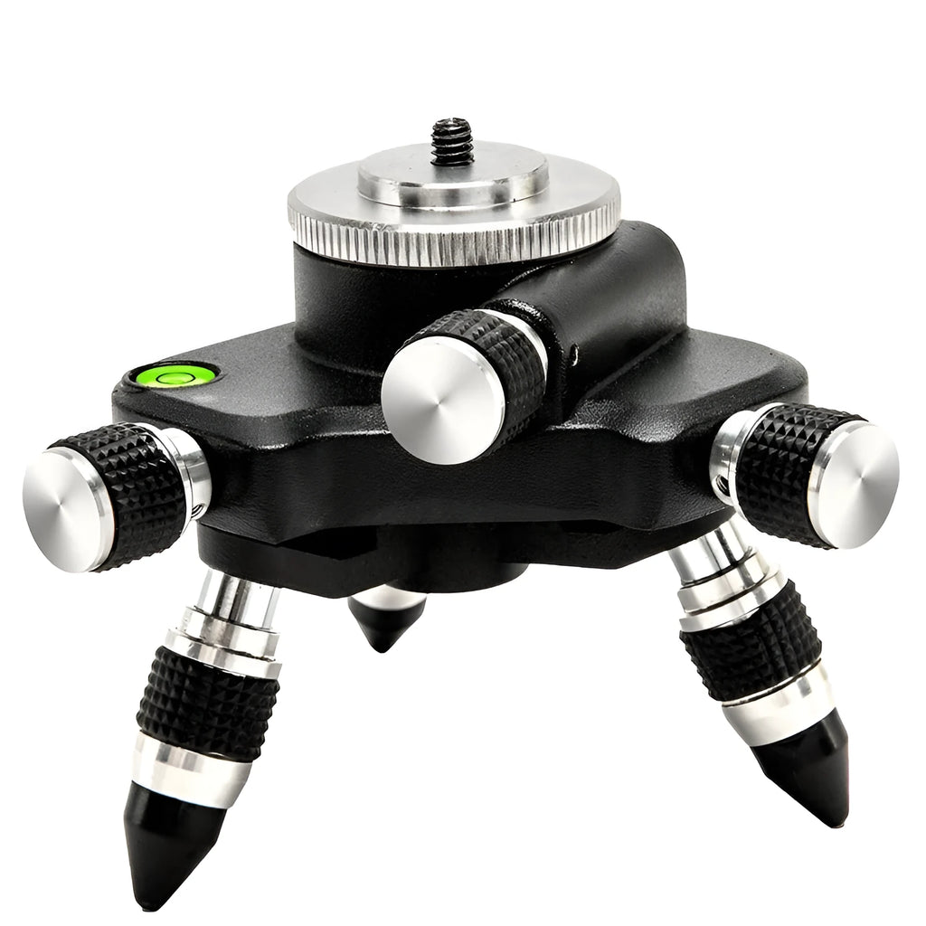 Black YL-30 aluminium alloy spirit level base plate with 360-degree angle adjustment