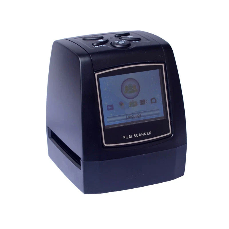 Compact 35mm film scanner with 5.0 Mega pixels resolution for high-quality digital conversion