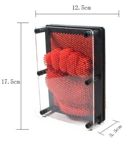 Customizable 3D Sculpture Frame - Create stunning 3D sculptures in seconds by pressing any object onto the array of pins