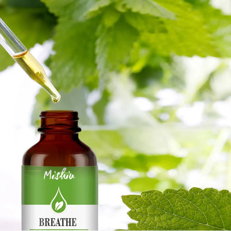 Beauty Aromatherapy Essential Oil 5ml eucalyptus oil bottle with U-shaped plug on white background