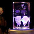 Small colourful MP4 Bluetooth crystal light in a gift box, one of eight themed styles available.