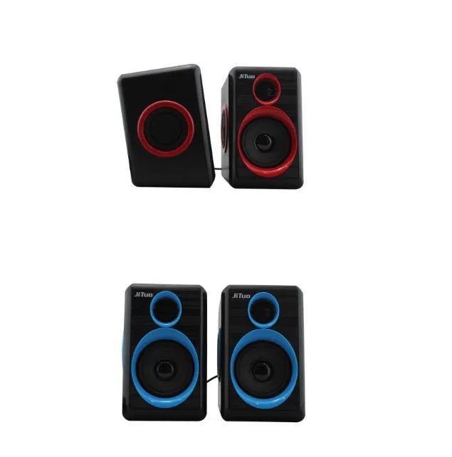 USB cable speaker with 3.5mm audio socket wired computer speaker random colour