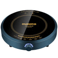 Induction cooker with circular 270mm heating area and knob control interface