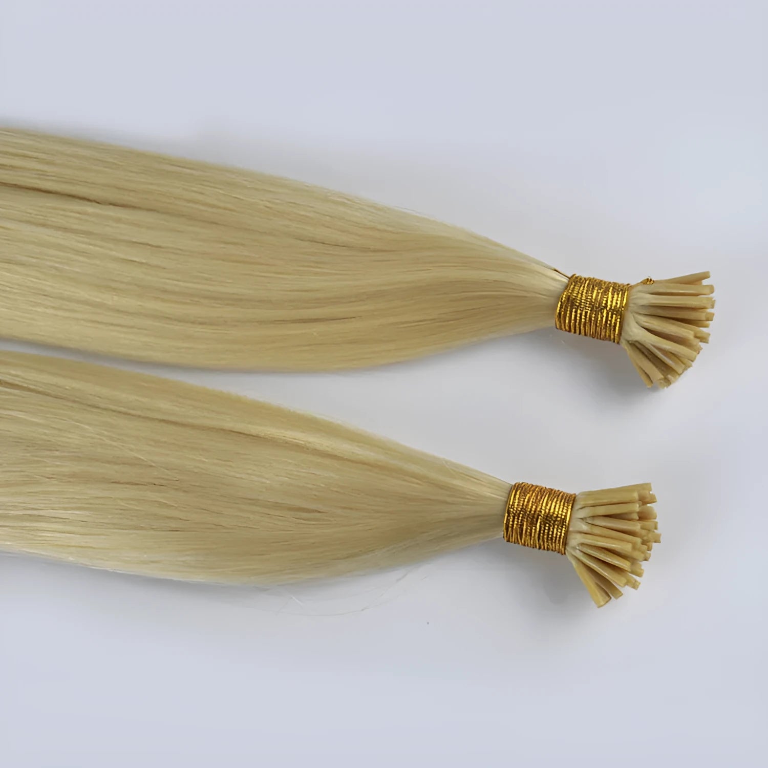 Fashion Straight Real Hair Wig in yellow, long hair tress, available in 30cm to 55cm lengths