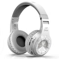 Wireless Bluetooth headphones with stereo subwoofer, 57mm driver, PU ear pads, in black and white colours