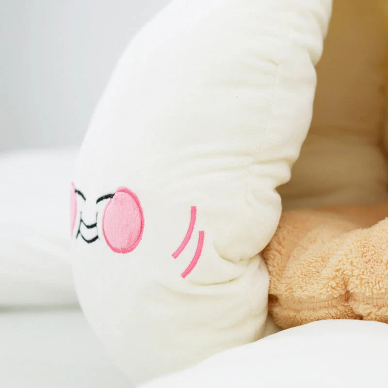 Winter Warm Cave Pet Tent Bed in white, with soft cushion and mat, perfect for small to medium pets