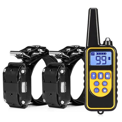 Advanced waterproof dog training collar with remote control and adjustable stimulation levels