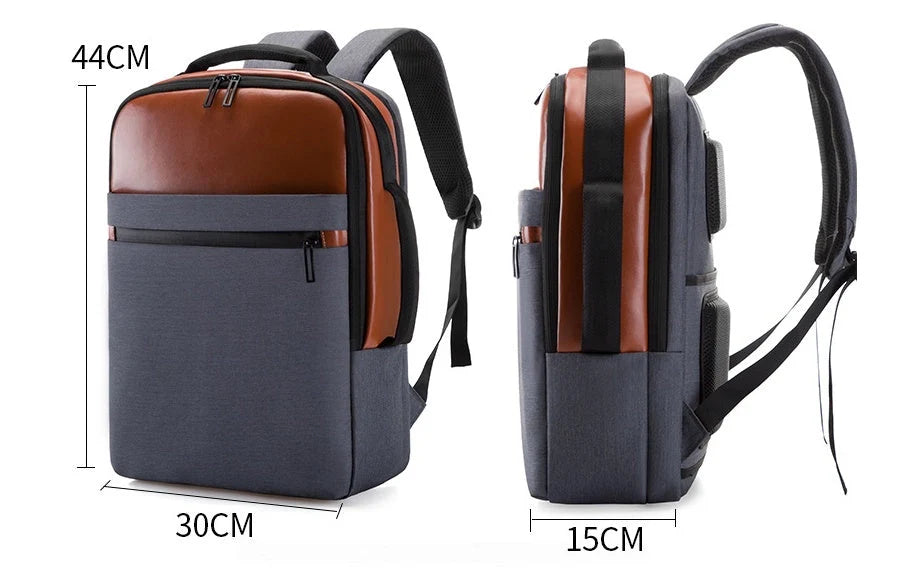 Multi-functional leisure computer bag with large capacity and built-in charging