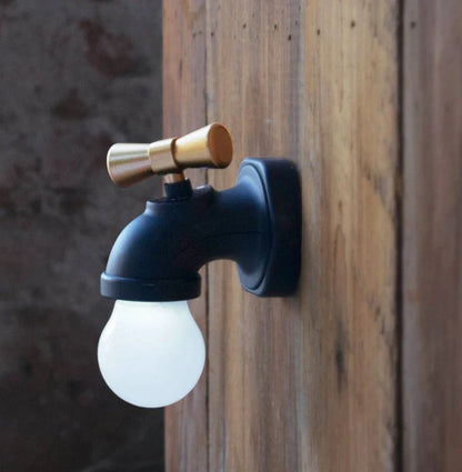 Faucet Night Lamp with LED induction and USB charging, sound-controlled for automatic lighting