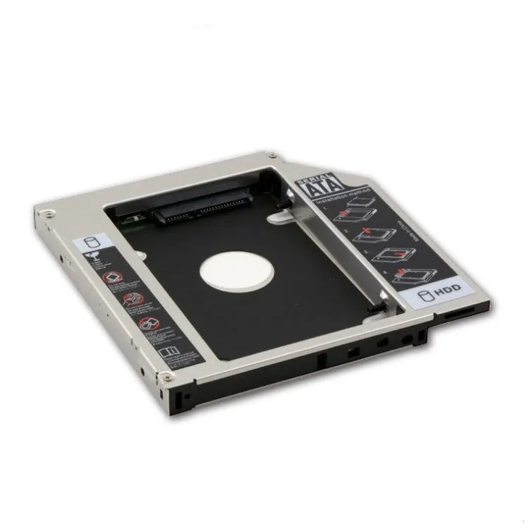 9.55mm aluminium hard drive bracket for 9.5mm optical drive bay laptop upgrade mounting