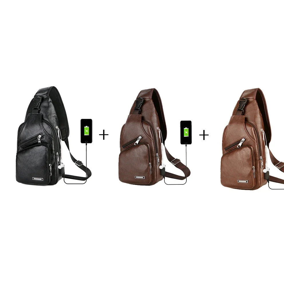 Compact and convenient charging messenger bag with USB port, featuring a sleek design, spacious interior, and durable, wear-resistant fabric.