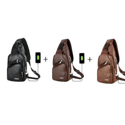 Compact and convenient charging messenger bag with USB port, featuring a sleek design, spacious interior, and durable, wear-resistant fabric.
