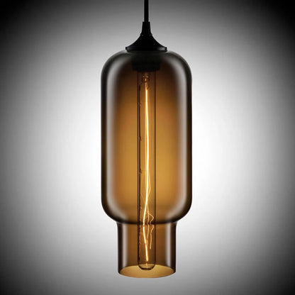 Nordic Modern Loft Pendant Lamp with glass body and adjustable height