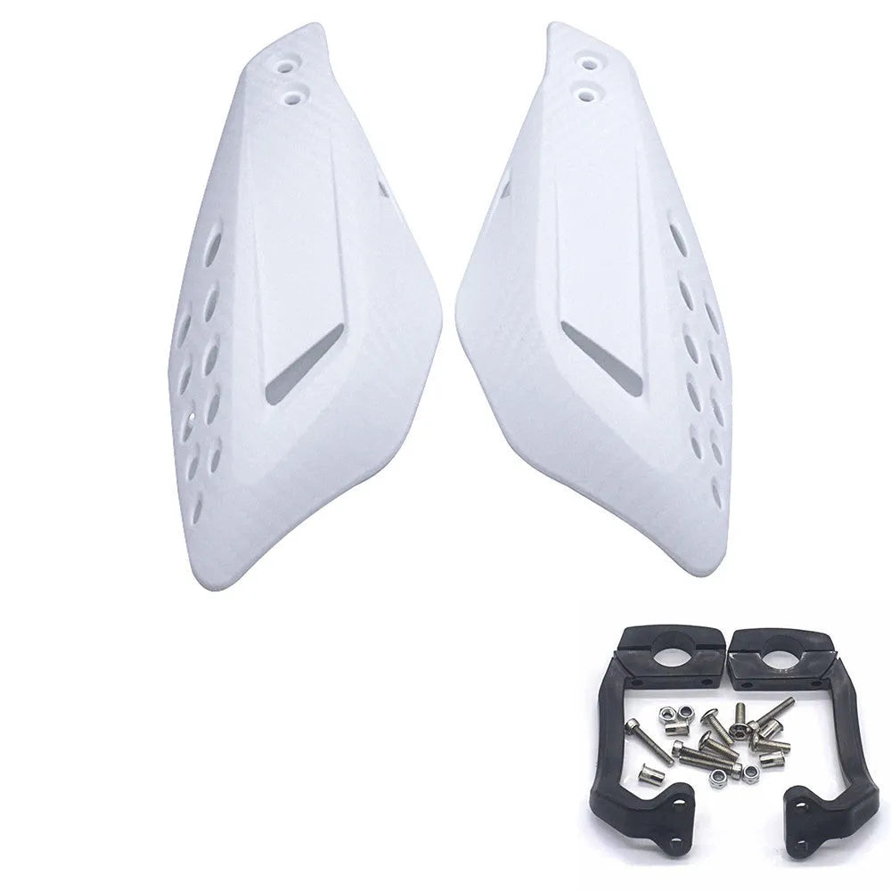 Motorcycle windshield guard ABS plastic hand protectors left and right for 7/8 inch handlebar black colour with screw accessories