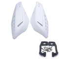 Motorcycle windshield guard ABS plastic hand protectors left and right for 7/8 inch handlebar black colour with screw accessories