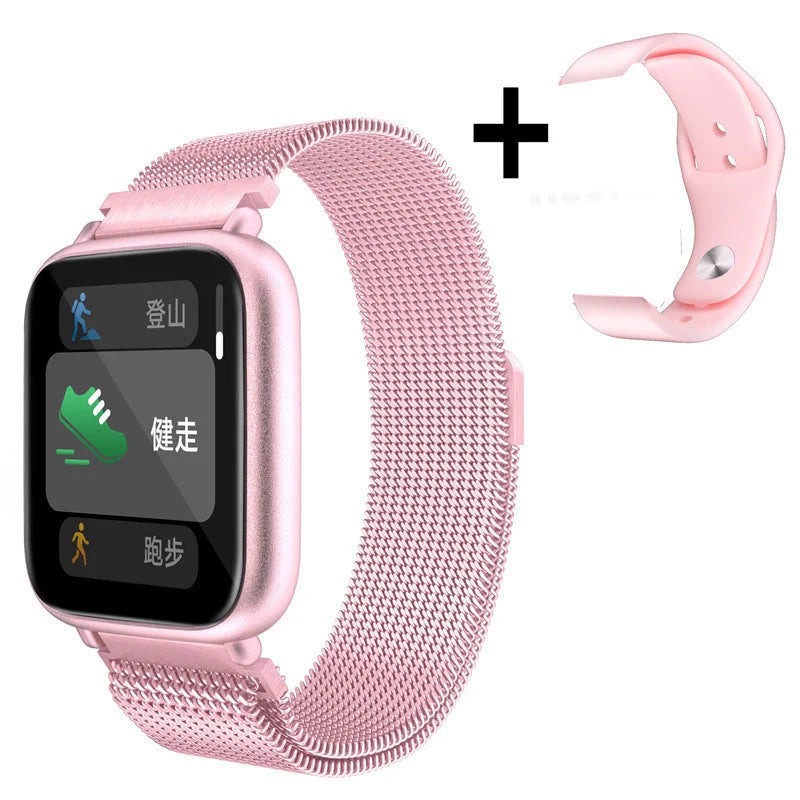 Smart Men's Waterproof Sports Watch with detachable wristband for USB charging and fitness tracking features