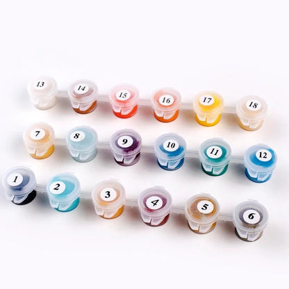 Hand-painted peacock digital oil painting on 40x50cm canvas